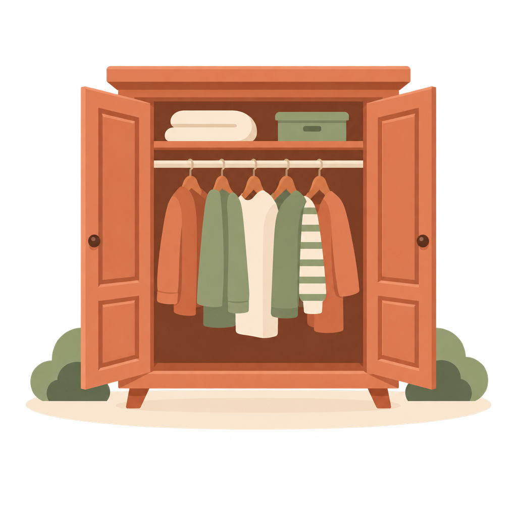 Wardrobe open